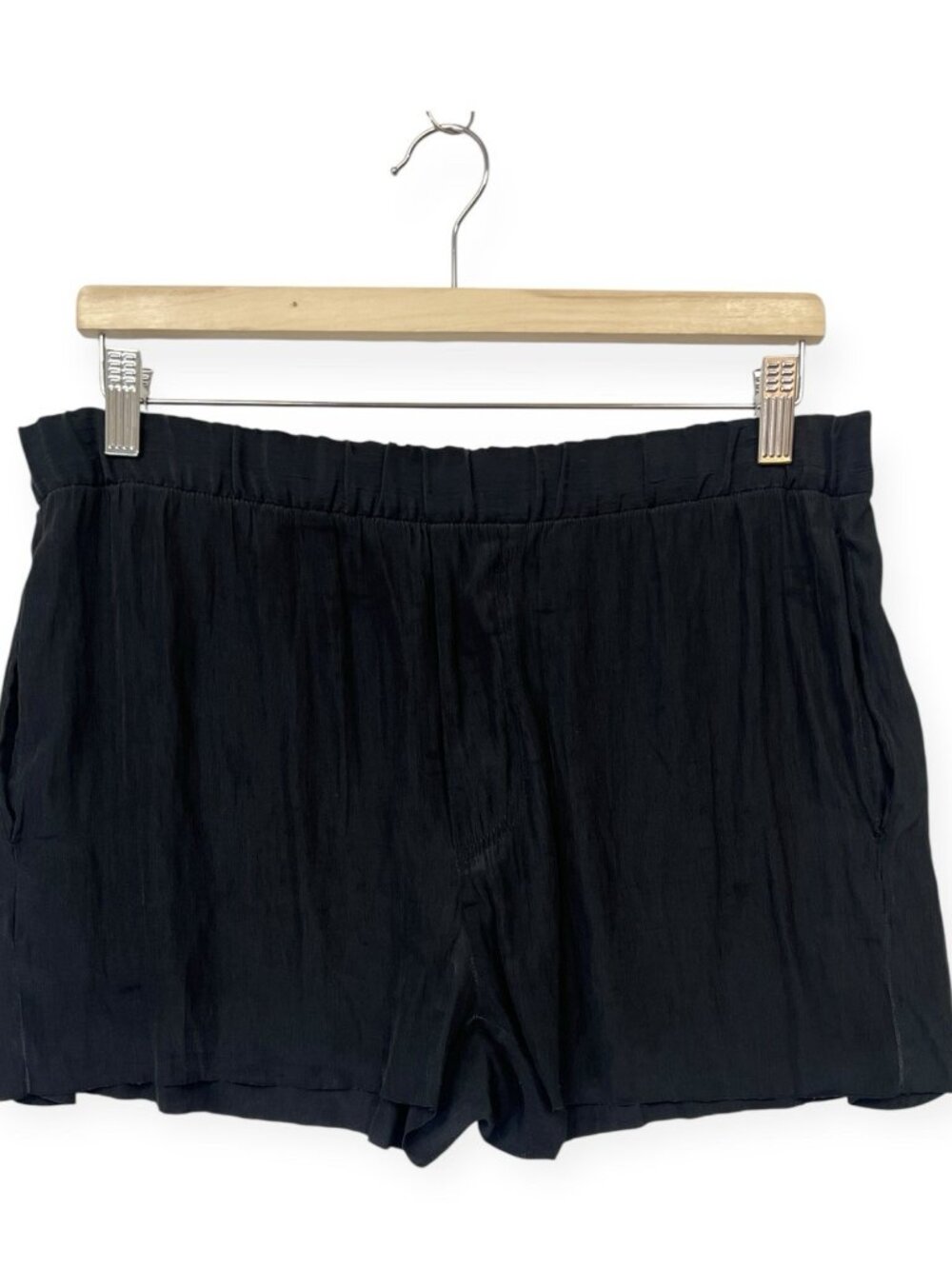 Acne Studios Bacall Crinkle Black Shorts Size 36 Womens Size Small